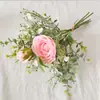 Buquê de Lótus Artificial de Mão, Buquê de Casamento, Decoração de Casa, Fotografia, Decoração, Flores Artificiais