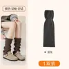 Calcetines de Cachemira Apilados para Mujer Otoño e Invierno Calcetines Cálidos Invierno Y2K marrón Pie Tejido Manga de Pierna Calcetines de Pantorrilla