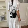 2026 Nueva Moda Casual Bolso de Hombro Estilo Coreano Estampado de Lunares Bolso de Mano Bolso Tote Elegante Simple Bolso Cubo para Mujer