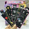 Novos cartões de arte scratch fofos de animais de desenho animado, livro de rabiscos preto infantil de arte scratch de desenho animado, pequenos prêmios, papel de presente para brincar