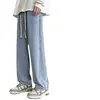 Jeans Gruesos para Hombre 2024 Color Puro Otoño e Invierno Sueltos Rectos Pierna Ancha Casual Pantalones de Terciopelo de Invierno para Hombre Estilo Primavera