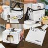 Caixa Descartável para Bolo de Aniversário de 6 polegadas com Cantos Cortados, Sacola Especial para Levar com Isolamento Frio de Folha de Alumínio Bolsa Refrigerada