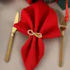 Tela de servilleta de color liso con borde ondulado, tacto de algodón, para mesa de hotel, decoración de fiesta de Navidad, Halloween, roja, verde
