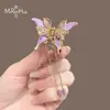 Elegante Pinza para el Cabello de Cristal con Forma de Mariposa, Súper Estilo de Hada, Lujoso y de Gama Alta, Pinza para el Cabello de Moda, Popular Pinza de Tiburón Accesorio para el Cabello