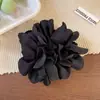 Elástico de Cabelo Flor Pétala Azul Floresta Estilo Igual de Blogueira Coreana para Mulheres com Cabeça de Bola Headband Florido Decoração de Elástico de Cabelo Flor