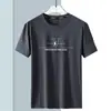 Fabricante Original Verão Leve Luxo Casual Solto Bonito Secagem Rápida Respirável Esportivo Fresco Seda de Gelo Gola Redonda Malha Mangas Curtas