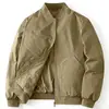 Jaqueta Masculina Casual Simples Versátil Estilo Outono Novo Workwear Tendência Moda Cardigan Zíper Cor Sólida Roupa Exterior
