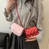 Moda Primaveral 2026 Elegante Lunares Lindo Dulce Fresco Diseño Hombro Único Axila Pequeño Cuadrado Bolso de Mujer