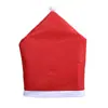 2025 Cubierta de Silla Navideña de Amazon Tacto Suave Decoraciones de Mesa Gorro Navideño Rojo Cubierta de Silla No Tejida