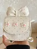 Bolsa Feminina Shuai Mi Home Fofa com Laço de Flor 2026 Nova Moda Casual Bolsa de Ombro Porta-moedas Feminino Bolsa Transversal