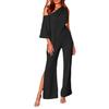 Nuevo mono informal de pierna ancha con hombros descubiertos, color liso, sexy, a la moda, para mujer, estilo transfronterizo europeo y americano, Amazon, eBay.