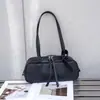 Bolso de Axila para Mujer de Piel de Vaca Roja Bolso de Hombro Original para Viajes Bolso de Mano Bolso Baguette Bolso Bowling Bolso Almohada de Cuero Genuino