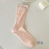 Calcetines Personalizados OEM para Hombres y Mujeres Regalos de Bienestar Estampado con Logo Patrón Algodón Peinado Jacquard Calcetines de Media Pantorrilla