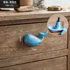 Maçaneta Pequena para Porta de Armário Estilo Europeu Mediterrâneo Retrô Tema Oceano, Maçaneta Francesa Vintage de Luxo Leve para Guarda-Roupa