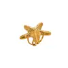 Brincos Cheinhos de Estrela do Mar para Mulheres, Moda Praia Oceano Cruzada Europeia e Americana Estilo Casual Brincos de Concha Estrela para Mulheres