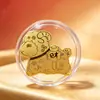 Año de la Oveja Oro Puro 999 Tener Dinero para Gastar Pegatina para Teléfono Móvil de Oro Pegatina de Lámina de Oro de Oveja Pequeña Tienda Tráfico de Transmisión en Vivo Controlador de Tráfico Fábrica de Productos Al por Mayor