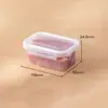 Caixa de Armazenamento para Geladeira, Recipiente Selado de Plástico de Grau Alimentício, Caixa de Armazenamento Espessa de Grande Capacidade com Tampa, Transparente, Resistente a Altas Temperaturas, Uso Comercial