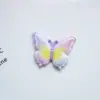 Serie de mariposas de colores con emulación de caras brillantes de dibujos animados, accesorios de resina para hacer tú mismo, horquillas para el pelo, carcasas para teléfono móvil, joyas, pegatinas para refrigerador