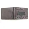 Billetera Corta de Metal de Batman Billetera Batman Superhéroe para Hombres y Mujeres Billetera de Monedas de PU Billetera de Cuero Portatarjetas