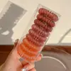 Cuerda para el pelo de color de chica dulce de moda, cuerda para el pelo de línea telefónica, banda de goma de alta elasticidad y duradera, accesorios para el pelo de mujer