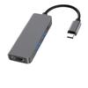 Estação de Acoplamento Tipo-C Divisor USB Quatro em Um Hub Adaptador HDMI Tipo-C Resolução 4K