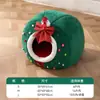 Casa de Cachorro Semifechada Estilo Ano Novo Festivo para Cães Outono e Inverno Cães de Porte Pequeno Teddy Casa de Cachorro Iurta de Alce Casa de Gato Casa para Pet
