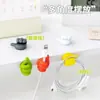 Hub de gancho con forma de pulgar, organizador de cables de datos creativo y lindo, gancho adhesivo sin marcas, sin taladro