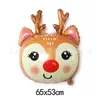 2025 Nuevo Papá Noel Árbol de Navidad Globo de Película de Aluminio Muñeco de Nieve Año Nuevo Decoración de Fiesta Navideña Globo de Papel de Aluminio