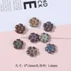 Acessórios de Flor de Lótus Degradê Estilo Picasso Contas Soltas Pulseira Colar DIY Feito à Mão Materiais para Miçangas Acessórios de Joias Atacado