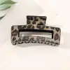 Presilhas de Cabelo Estampadas de Tamanho Médio para Venda Transfronteiriça, Presilhas de Garra Estampa de Leopardo, Acessórios de Cabelo de Verão de Alta Qualidade Grandes para Venda por Atacado