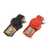 Terminal de Batería de Coche Conector Engrosado Pinza de Batería Terminal de Cobre Pinza de Batería Polo Positivo y Negativo Conector Rojo y Negro Cubierta Protectora