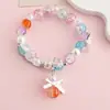 Pulsera de Joyería de Nuevo Estilo, Joyería de Cuentas de Cristal Estilo Coreano, Pareja, Estudiante, Pulsera Infantil, Joyería para Niñas al por Mayor