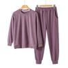 Conjunto de Ropa Interior Térmica para Parejas de Otoño e Invierno para Hombres y Mujeres, Hecho de Terciopelo Alemán, Engrosado y Forrado de Felpa, de Manga Larga, Adecuado para Usar Afuera como Ropa de Casa en Otoño e Invierno
