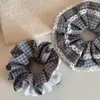 Scrunchie de Renda Estilo Coreano, Elástico de Cabelo Extra Grande para Mulheres, Corda de Cabelo de Rabo de Cavalo de Alta Qualidade, Elástico de Cabelo de Alta Elasticidade
