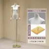 Soporte de Exhibición Modelo Original de Cuerpo Plano de Gama Alta Maniquí Muñeco Accesorios Tienda de Ropa para Mujer Maniquí de Vitrina de Tienda de Ropa de Medio Cuerpo Femenino
