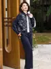 Elegante Conjunto de Dos Piezas Casual Holgado Deportivo Estampado para Mamá Primavera 2026 para Mujeres de Mediana Edad y Mayores