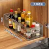 Em estoque utensílios de cozinha caixa de armazenamento retrátil transparente uso multi-cena caixa organizadora compartimento de armazenamento de itens diversos de grande capacidade
