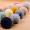 Colgante de Bola de Piel Sintética de Visón 4-5cm Bola de Piel Accesorios para Bolsos Ropa Accesorios para Pendientes DIY Bola de Felpa Lista para Usar