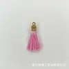 Chapéu redondo de metal 3cm pequena borla borla roupas infantis acessórios de cabelo pendrive marcador de página acessórios de borla pingente atacado