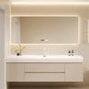 Nuevo lavabo integrado con sensación de piel crema lavabo de piel lavabo lavabo de baño combinación lavabo inodoro