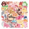 50 pegatinas originales de animales pequeños para guardería, para portátil, portátil, móvil, carcasa decorativa, pegatinas transfronterizas.