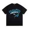 Camisetas REPRESENT Transfronteiriças Verão Praia Estampa de Tubarão alta qualidade Manga Curta Camiseta para Homens e Mulheres