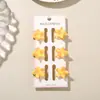 Presilhas de Cabelo Estrela Transfronteiriças 2,5cm Novo Estilo 2026 Presilhas de Franja Lateral de Alta Qualidade Conjunto de 6 Peças Coloridas