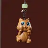 Gato Gatito Travieso Amuleto para Teléfono Accesorio Colgante Llavero Sándalo