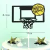Tarjeta de pastel de baloncesto inserto de zapatilla inserto de decoración de pastel de zapatilla 2G decoración de mesa inserto de marco de baloncesto