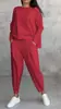 2024 Nuevo Traje de Color con Cuello Redondo y Mangas Largas para Mujer, Comercio Exterior Transfronterizo Europeo y Americano, Pantalones con Bolsillo de Solapa para Mujer, Pantalones