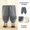 Pantalones de Terciopelo para Niños Kaka Panda Ropa de Invierno para Niños Pantalones Cálidos de Invierno para Niñas Bebé Pantalones de Algodón para Otoño e Invierno