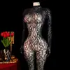 Comercio exterior transfronterizo estilo europeo y americano lencería sexy encaje jacquard transparente body de malla de manga larga de cuello alto