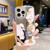Funda de Teléfono Espejo para Mascota Cachorro Linda Estilo Japonés y Coreano para Apple 16 iPhone 17 Funda Dura Antigolpes Femenina