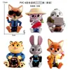 Adornos para Decoración de Pasteles de Zootopia Nick y Judy Oficiales de Policía Zorro y Conejo Decoración de Cumpleaños Infantil Insertos para Hornear